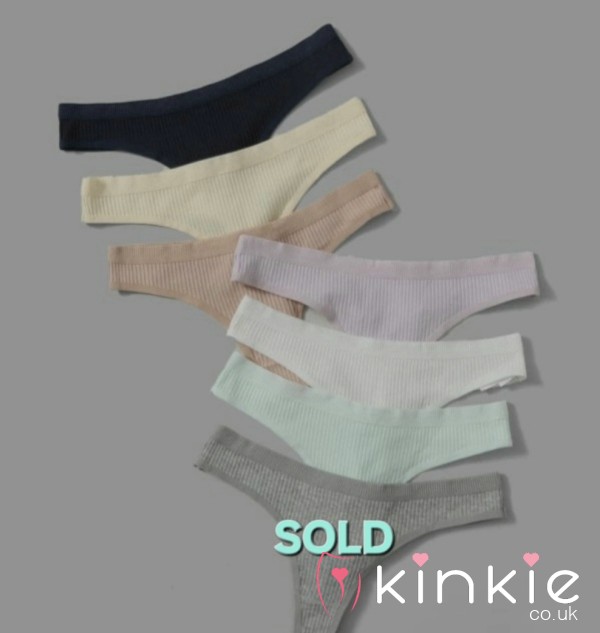 Ribbed Thongs