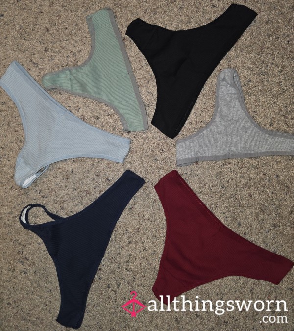 Ribbed Thongs
