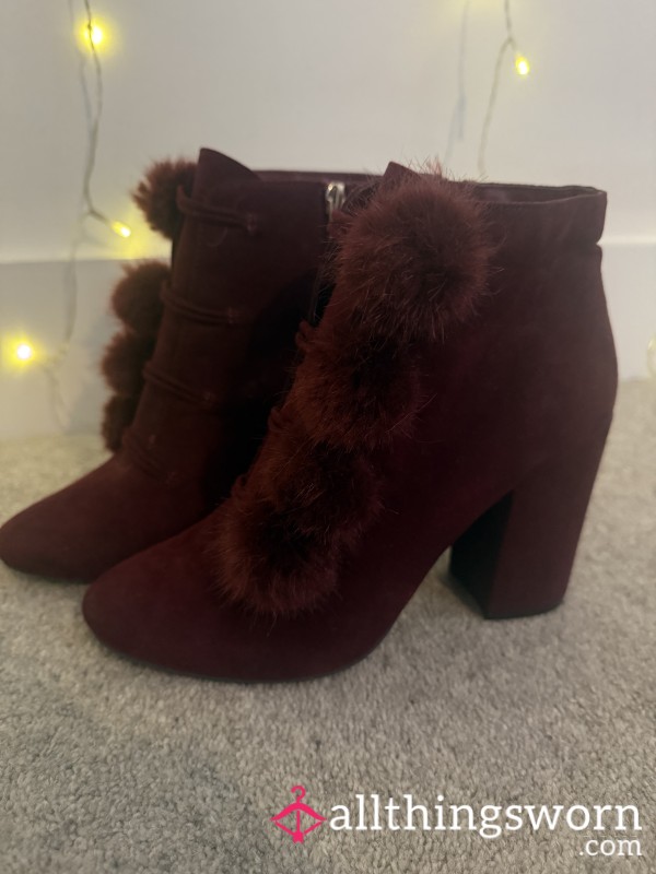 Rich Plum Ankle Boots – Cla**y Look, Dirty Secrets