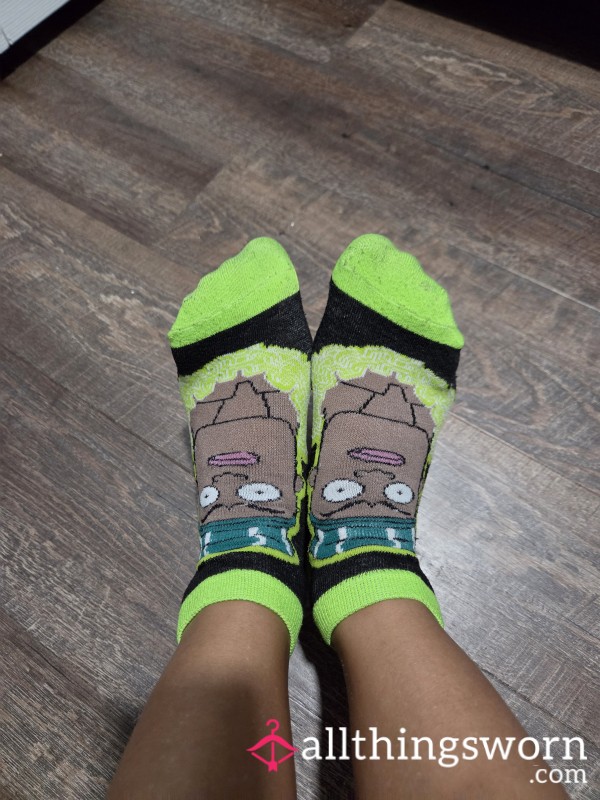 Rick And Morty / Vindicators Socks - 48 Hrs Of Wear💦 $5 Each Extra Day.