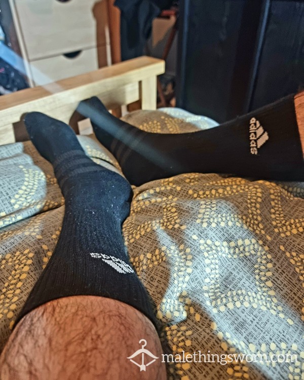 Ripe Black Adidas Socks 😈🧦