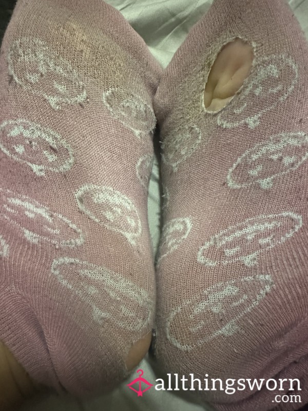 Ripped And Run Down Halloween Socks