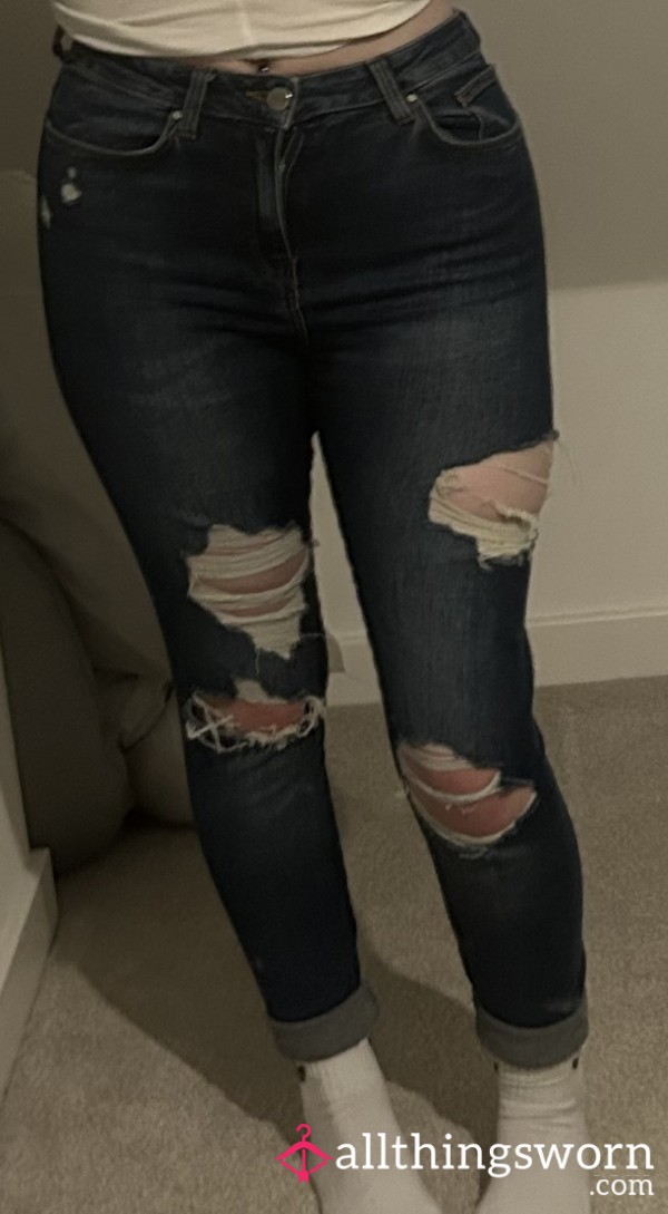 Ripped Blue Jeans