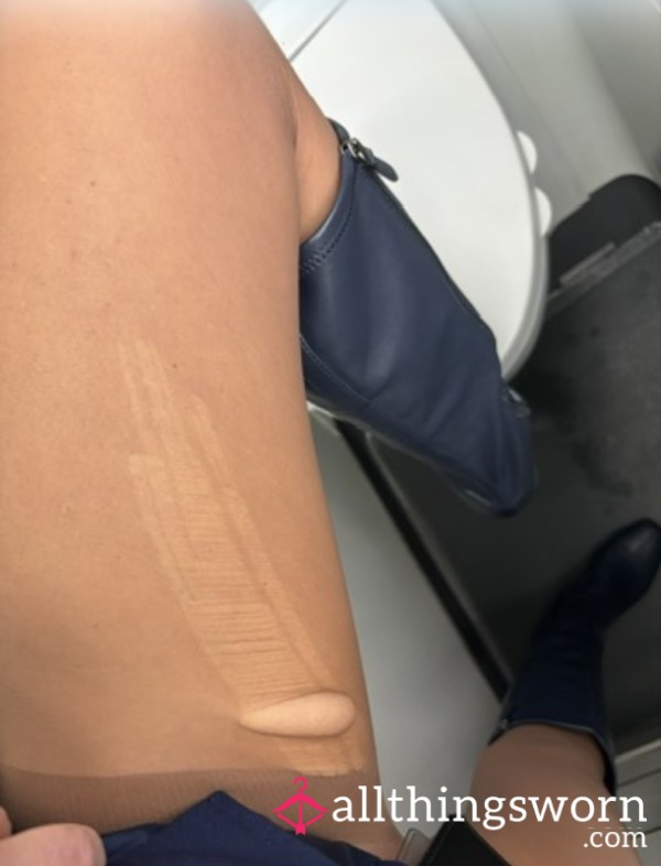 Ripped Flight Attendant Pantyhose