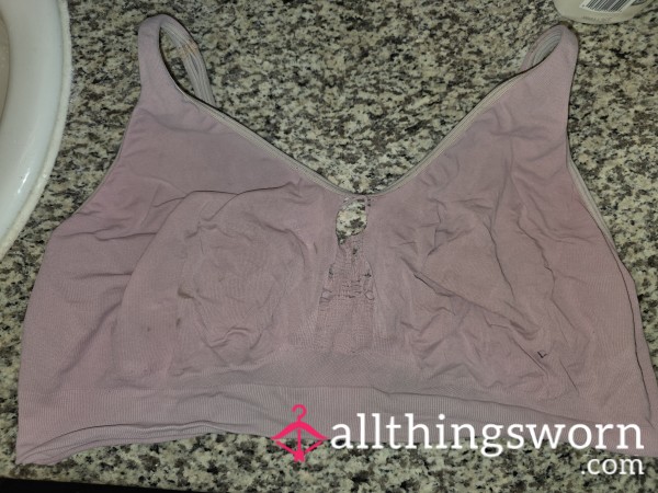 Ripped Up And Extra Worn Sports Cotton Bra