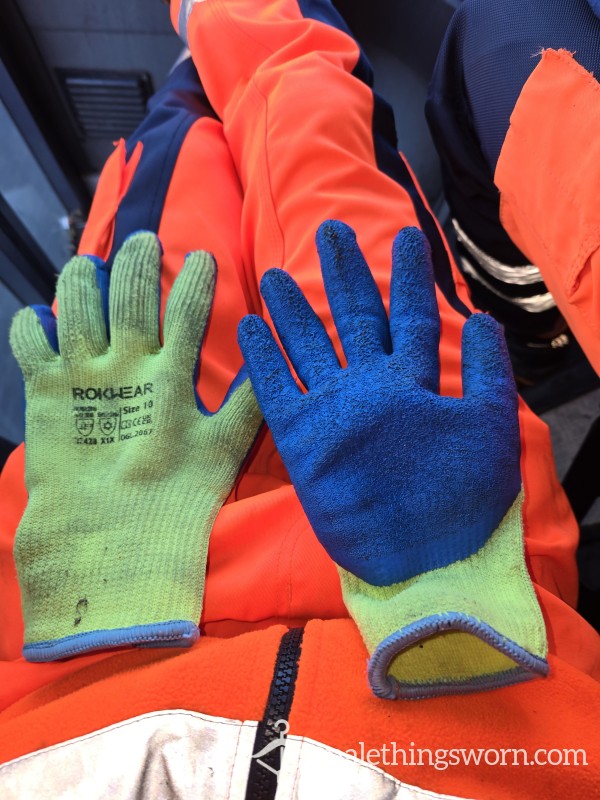 Rokwear Size 10 Grip Gloves – 2-Week Broken-In, Dirty, And Fully Seasoned