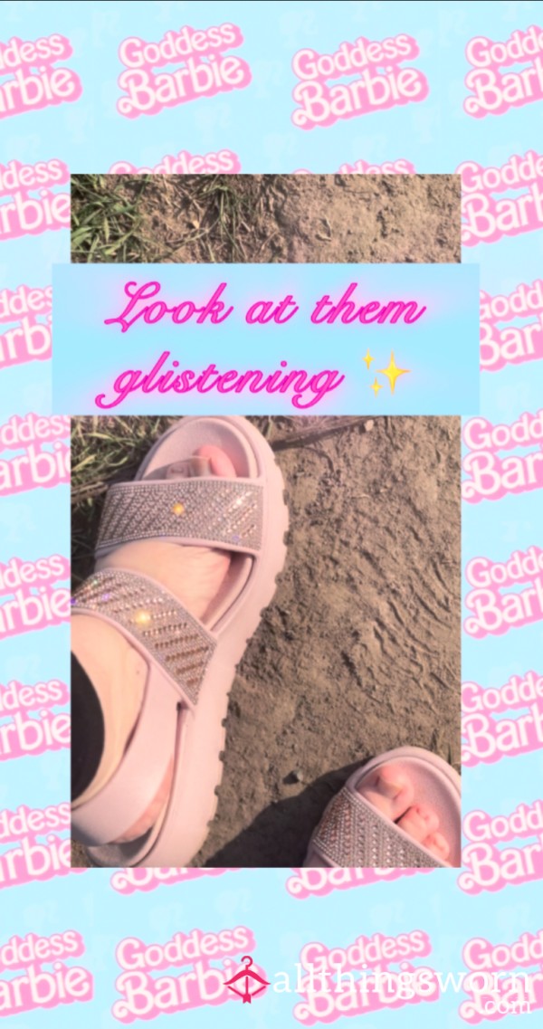 Roleplay Feet Worship Walking ASMR Experience (Sparkle Goddess Toes)