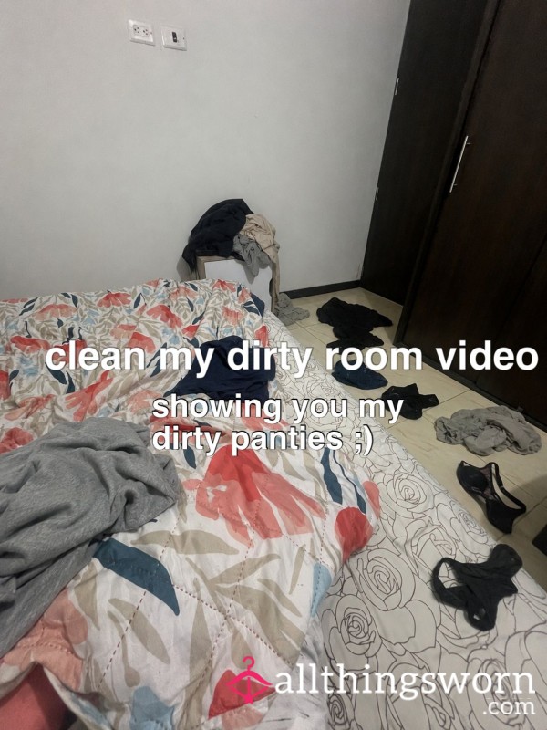 Room Cleaning Video ~ Panties Included