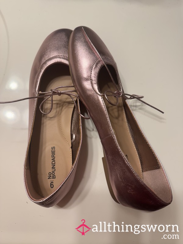 Rose Gold Goddess Flats