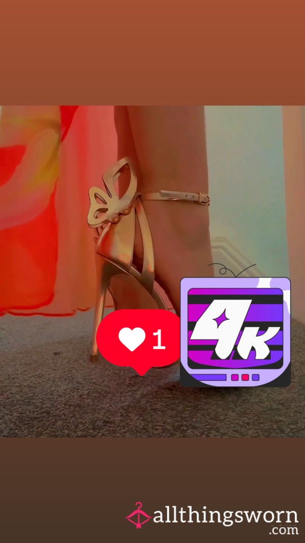 Rose Gold Heels Foot Tease | 10 Second HD Video 👠✨