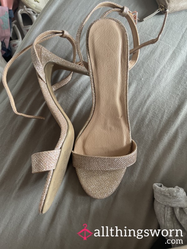Rose Gold Sparkly Heels