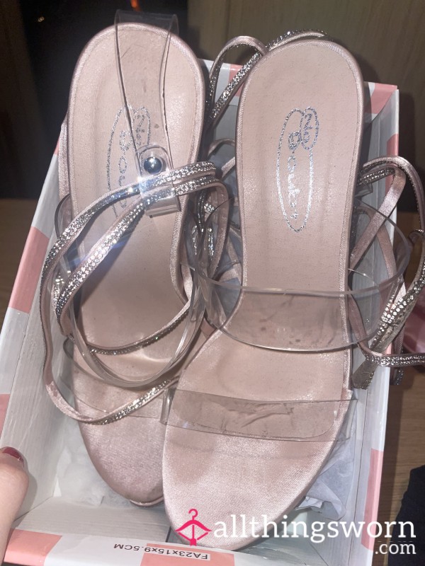 Rose Gold Well Worn High Heels