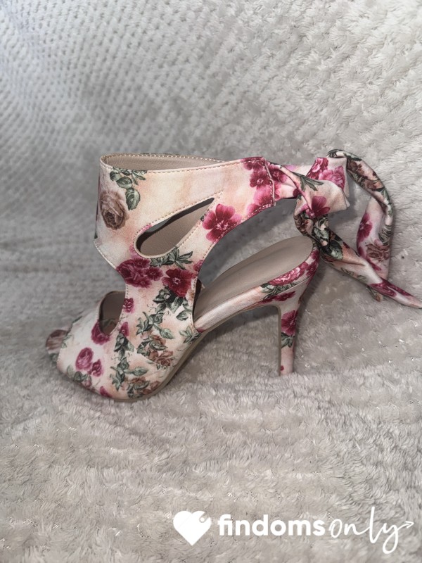 Rose Pep Toe Heels (pair)