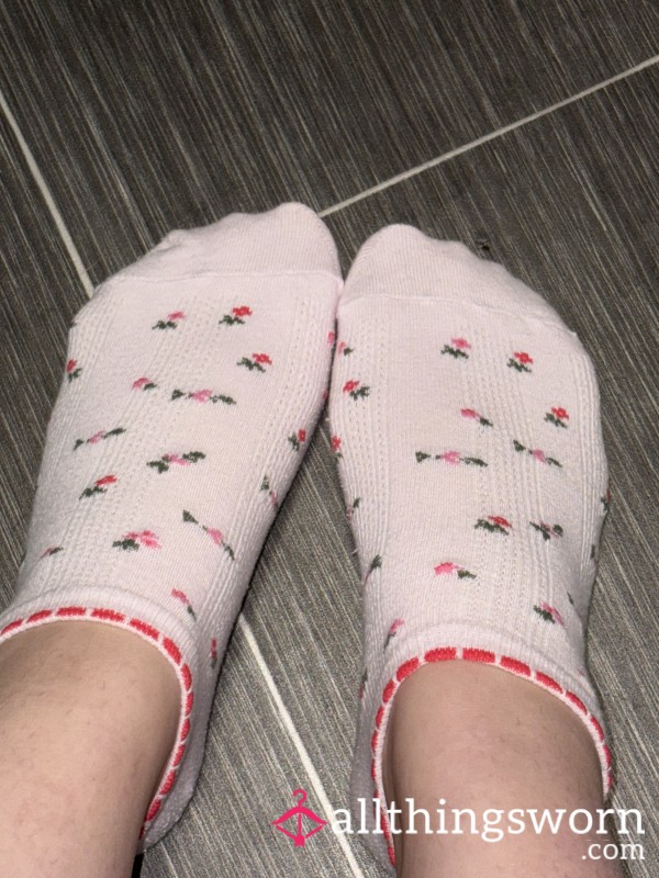 Rose Pink Size 5 Ankle Socks
