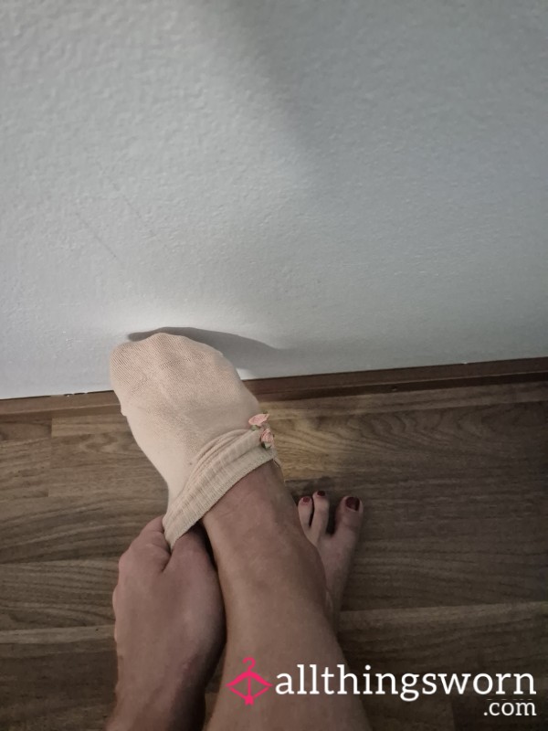 Rose Socks - Worn On A Stroll Throught The Forest