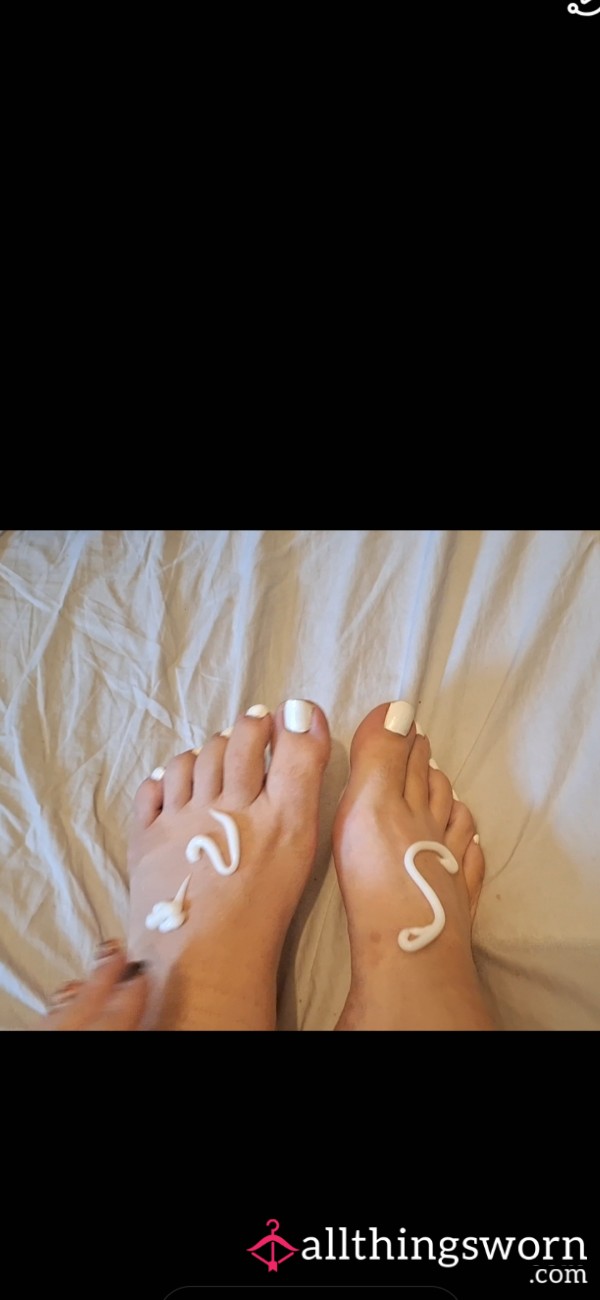 Rubbing Cream Into My Toes