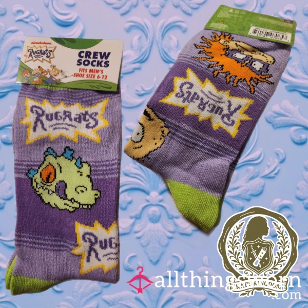 Rugrats Purple Crew Socks