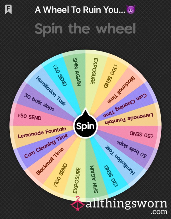 Ruin Yourself And Spin The Wheel 😈