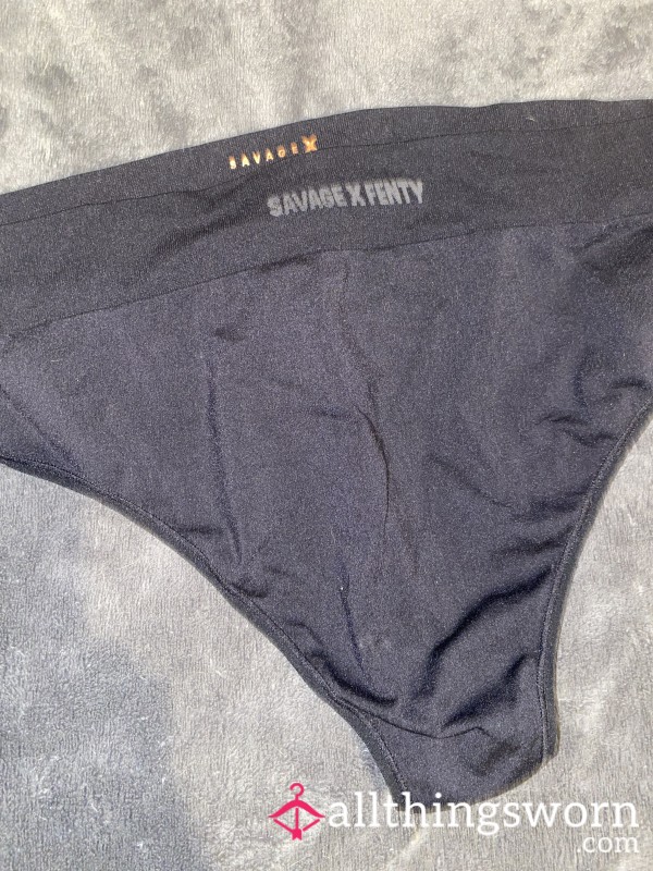 Ripped Savage X Fenty Black Thong