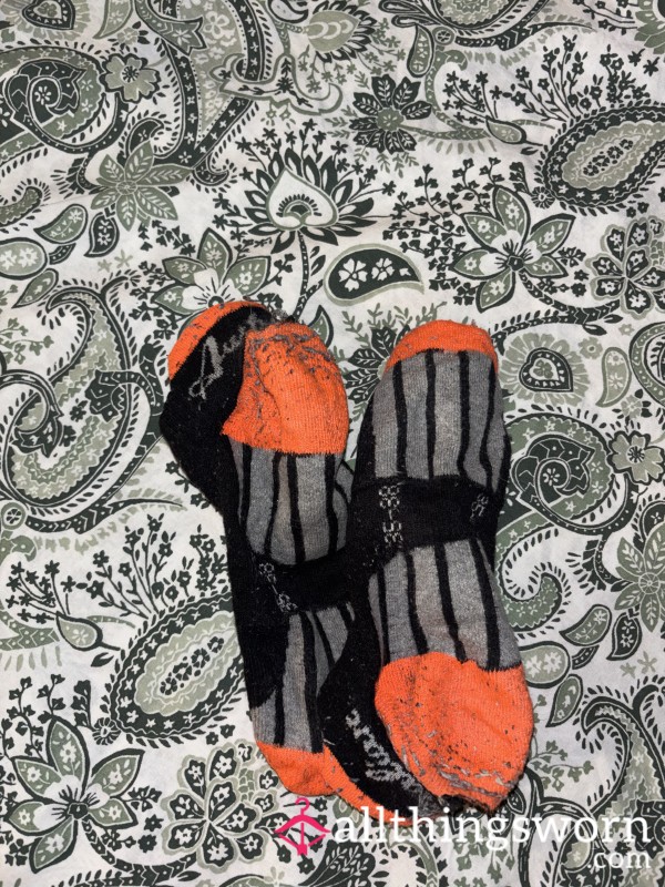 Runner Black And Orange Socks