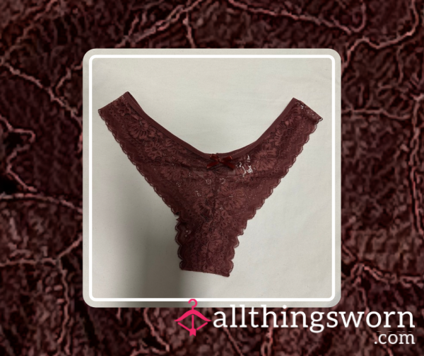Rust Desire ⋆ 24 Hours Worn Lace Panties