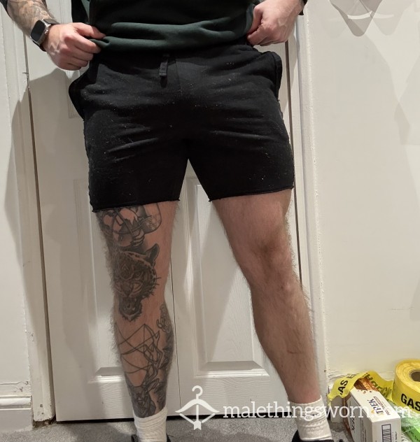 Ryder Wear Black Cotton Gym Shorts [LARGE]