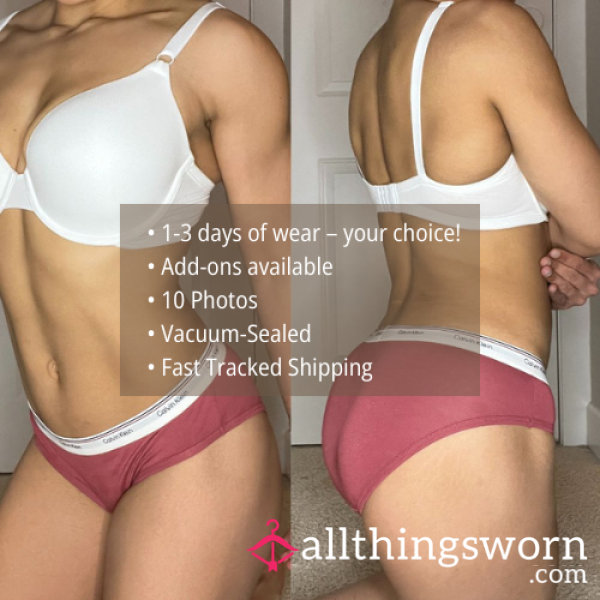 S CALVIN KLEIN BURGANDY COTTON MODAL BIKINI PANTY (1377)