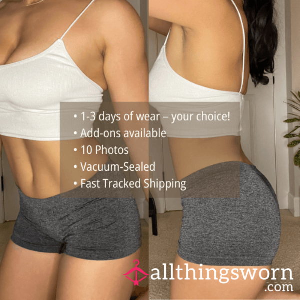 S HEATHERED BLACK SEAMLESS SOFT STRETCH FULL COVERAGE BOXER BRIEF BRIEF BOXER SHORTS PANTY (1722)