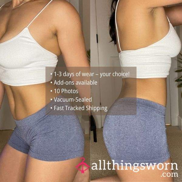 S HEATHERED BLUE SEAMLESS SOFT STRETCH FULL COVERAGE BOXER BRIEF BRIEF BOXER SHORTS PANTY (1724)