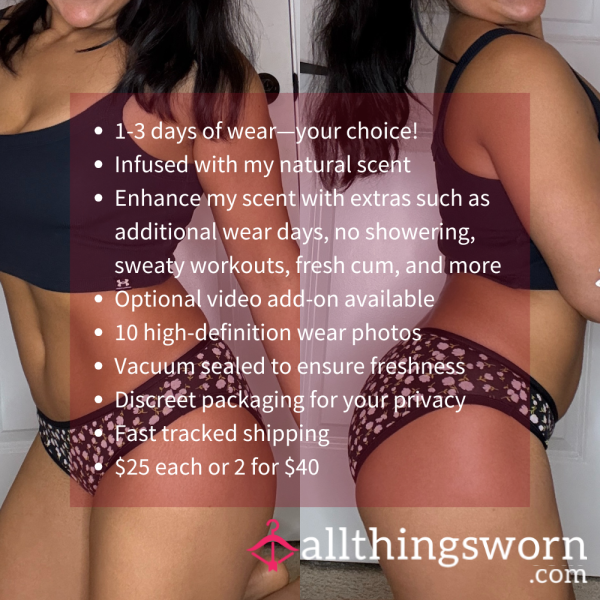 S MIDNIGHT FLor*l FULL-COVERAGE BRIEF PANTY (1875)