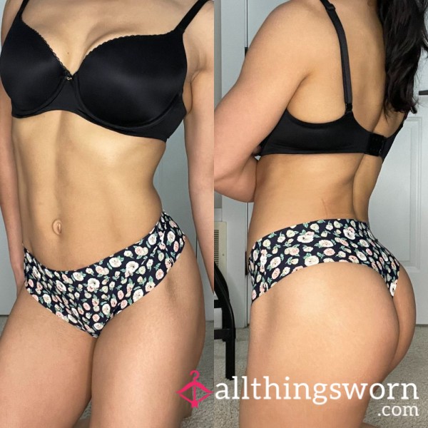 S NAVY BLOOM NO SHOW SEAMLESS HIGH WAISTED POLYAMIDE ELASTANE THONG PANTY (1357)