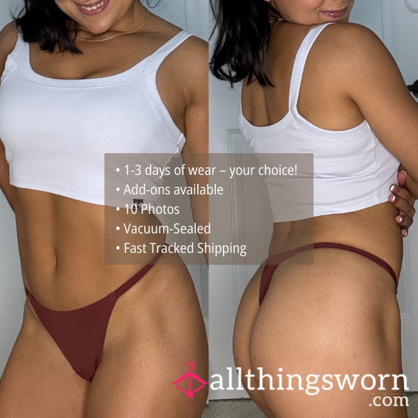 S RED SEAMLESS NO SHOW G-STRING THONG (1661)