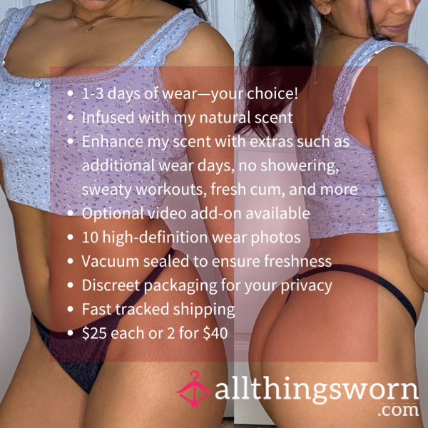 S TOMMY HILFIGER NAVY BLUE LACE W TH MONOGRAM G-STRING PANTY (1632)