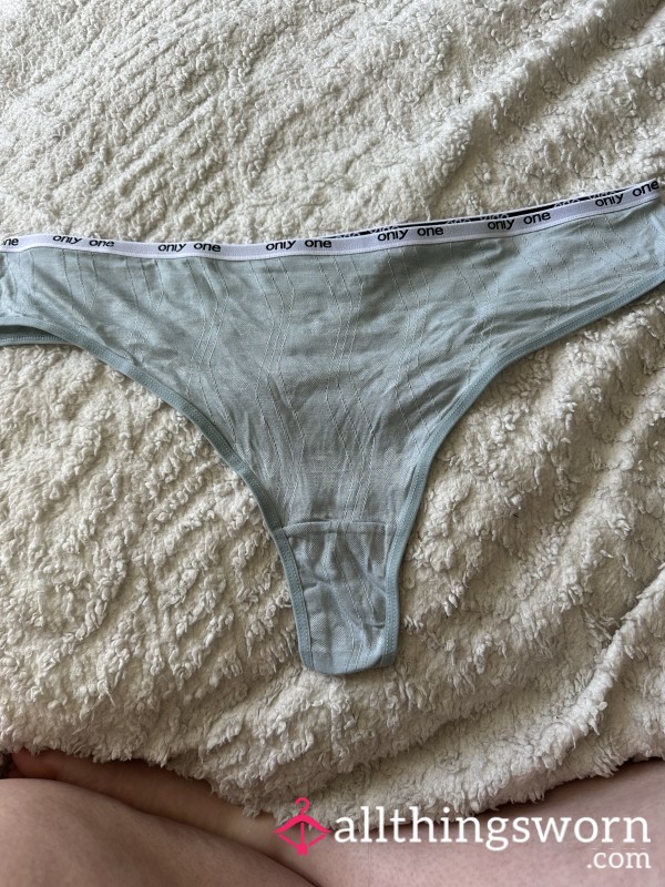 Sage Green Cotton Thongs