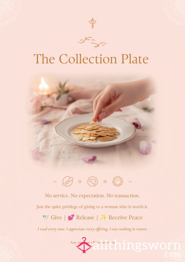 Saint Olivia's Collection Plate – Tip Jar 🕊️✨