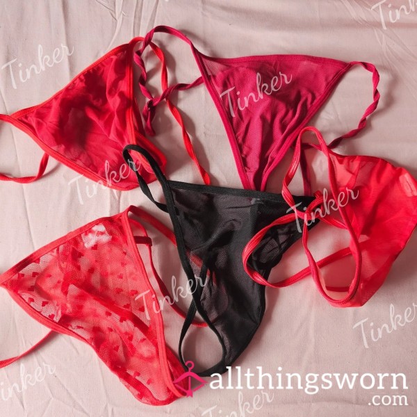 SALE - Mesh Gstring Red Or Black