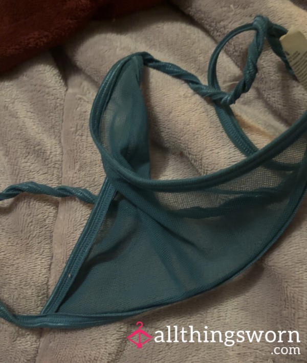 Sale! Teal G String Well Worn Came In 💦 😍