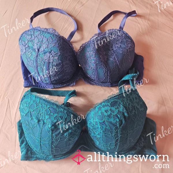 SALE - Very Well Worn Ann Summers Bra Blue