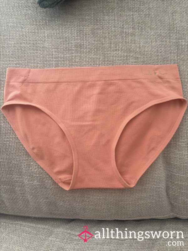 Salmon Full-back Nylon Panties