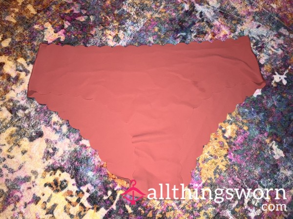Salmon Pink Scalloped Soft Panty