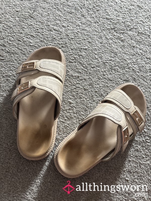Sandals Well Worn Dirty Feet