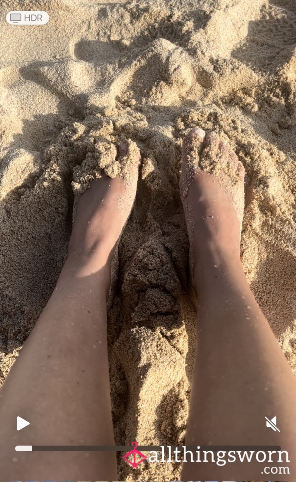 Sandy Beach Foot Tease