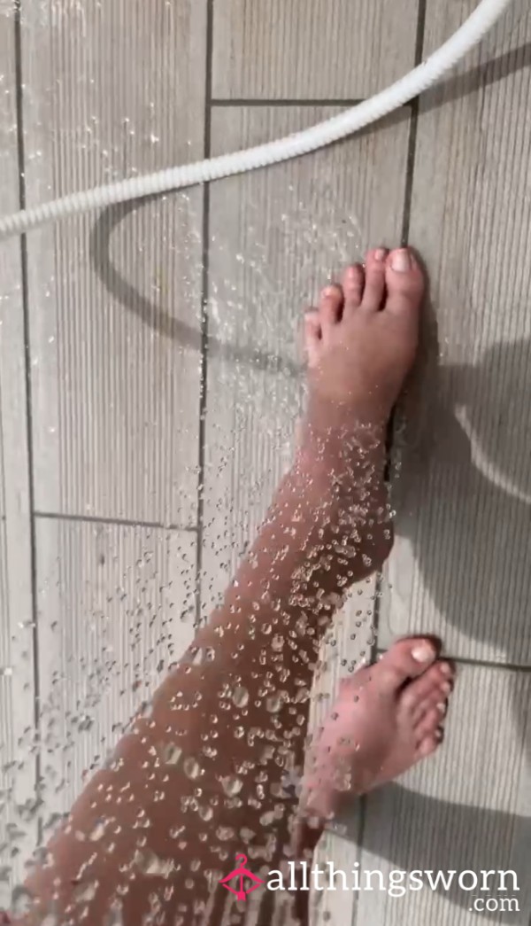 Sandy Feet Shower Video Asmr