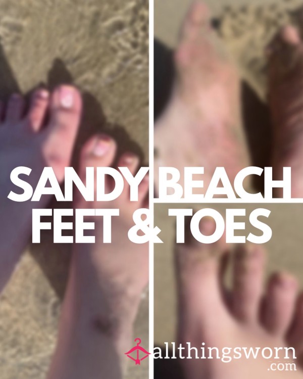 Sandy Toes & Soles - Feet Pics - BBW On Spanish Public Beach