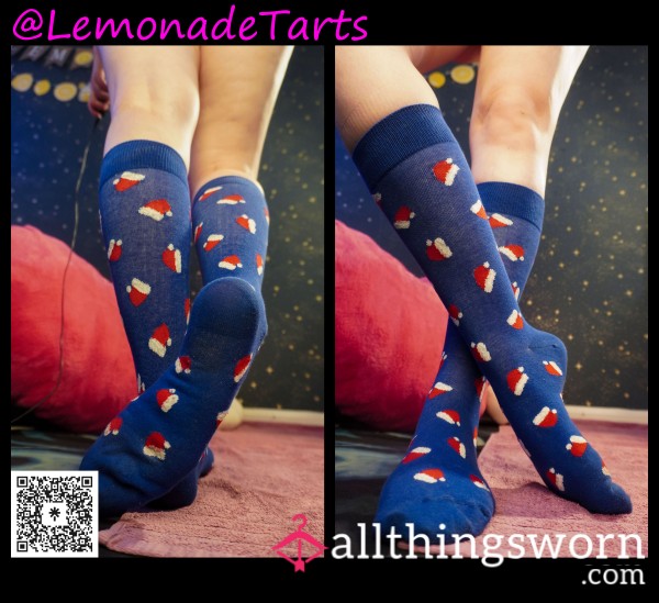 SANTA HATS (LONG SOCKS LISTING #6)