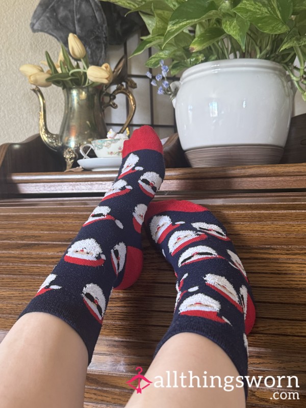 Santa Please Crew Socks