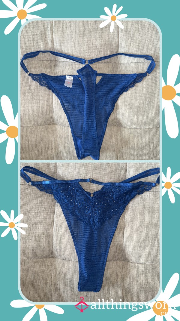 Sapphire Blue High Leg Thong 💎💙