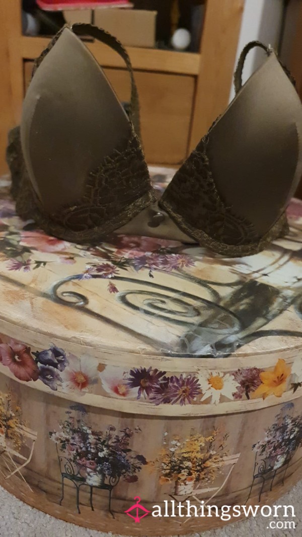Satin And Lace Bra