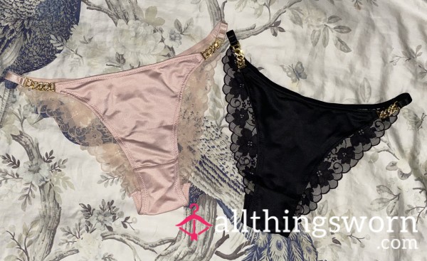 Satin And Mesh Panties ✨