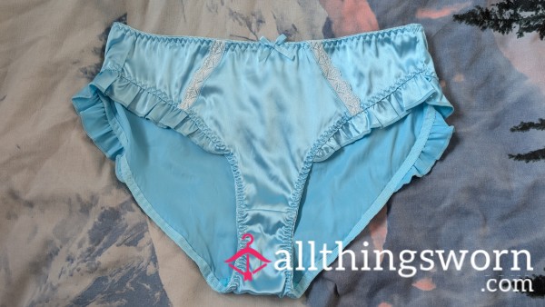 Satin Baby Blue Panties